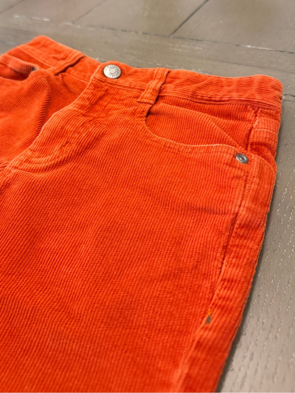 Mini Boden Youth Boys’ Orange Corduroy Stretch Slim-Fit Pants • Size 9 (M) - Picture 5 of 14